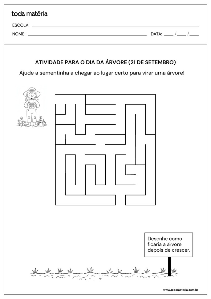 jogos dia da árvore 2 ano