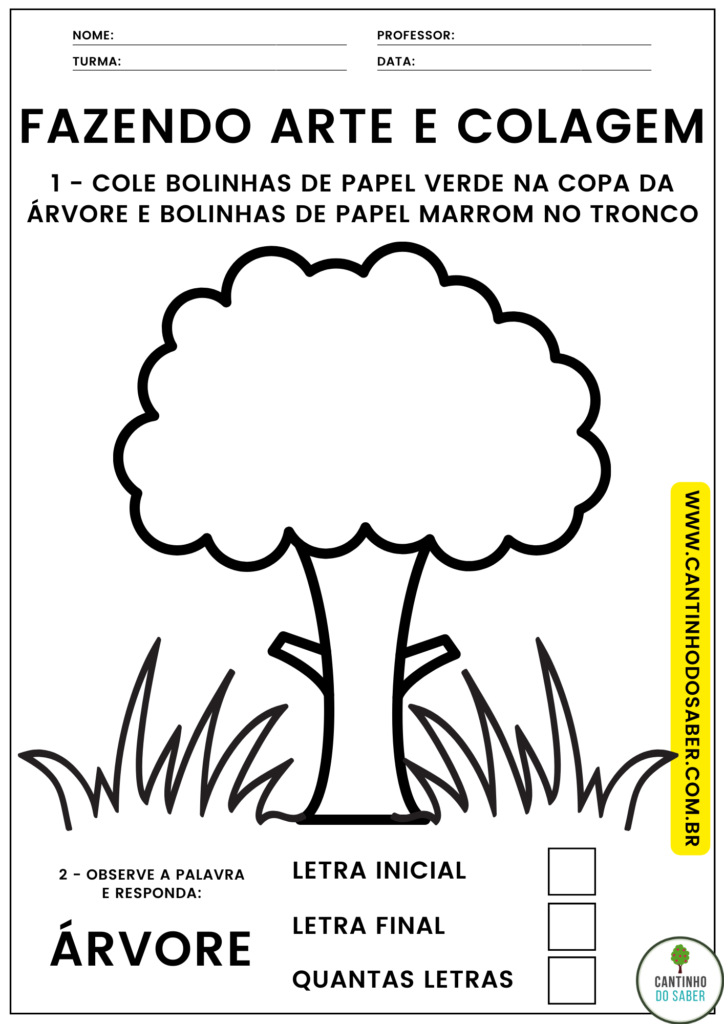 ciências naturais dia da arvore 2 ano
