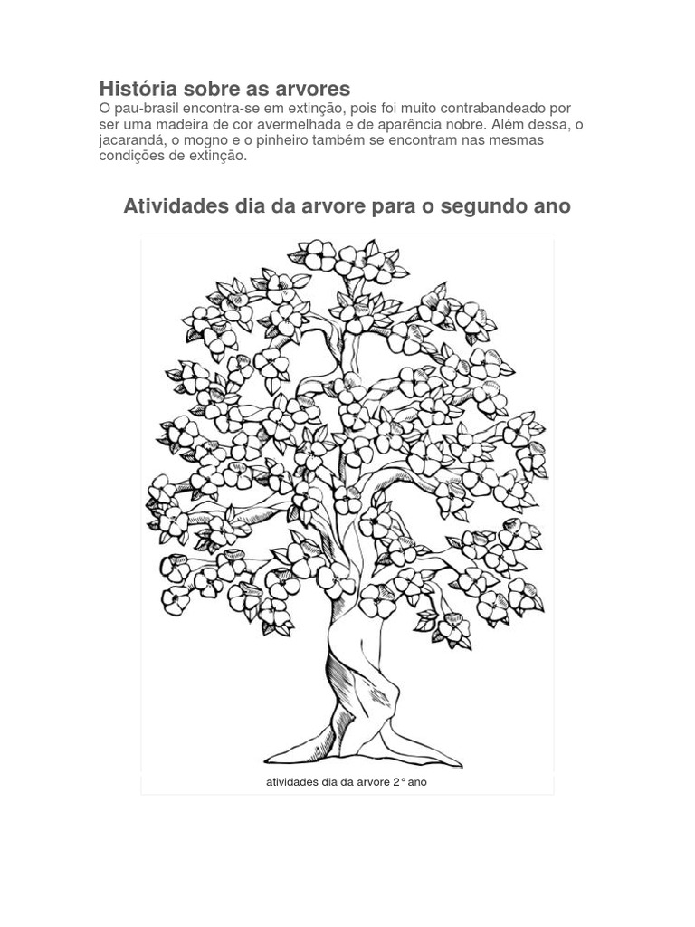 planejamento dia da árvore 2 ano