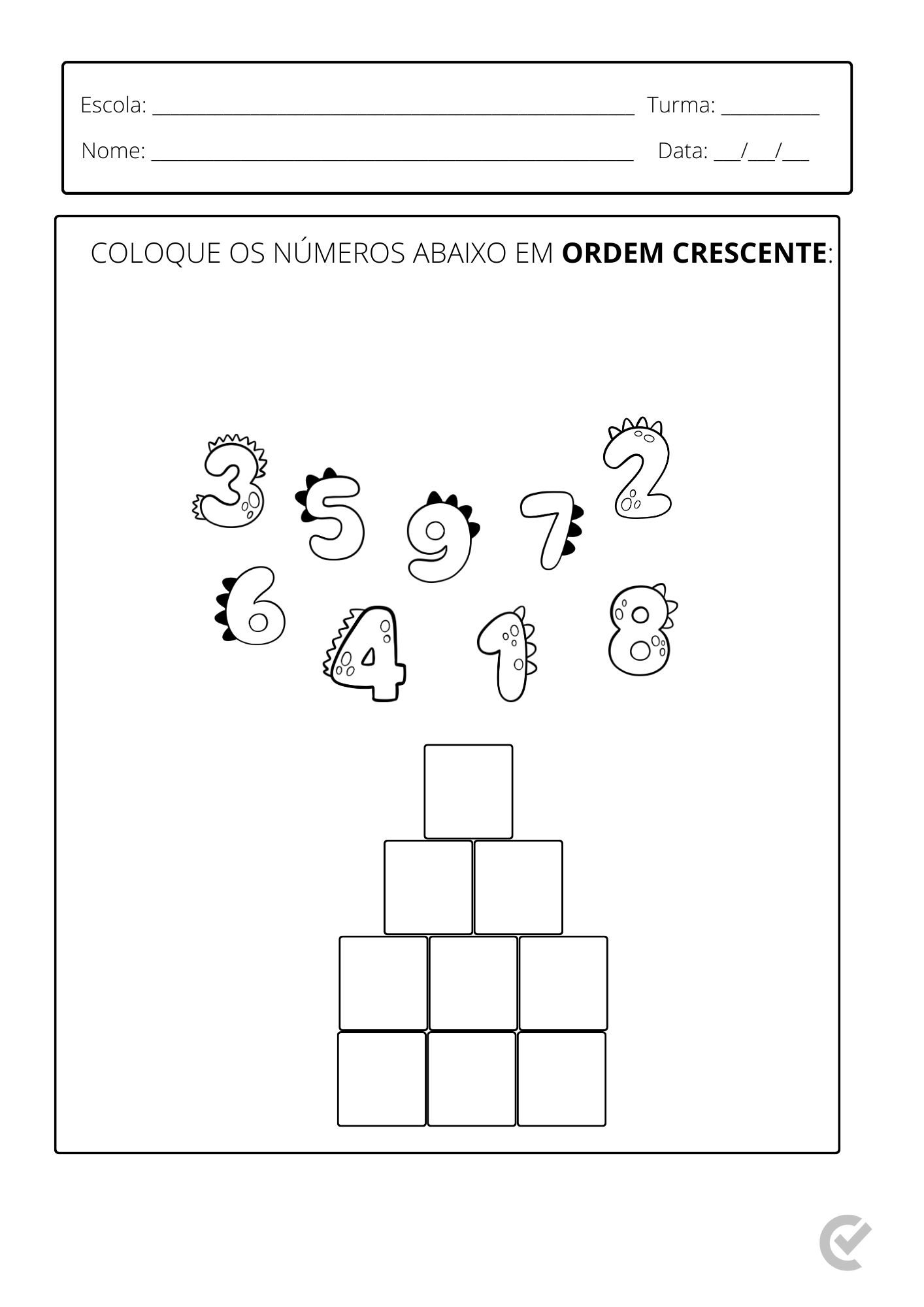 atividades com números para crianças