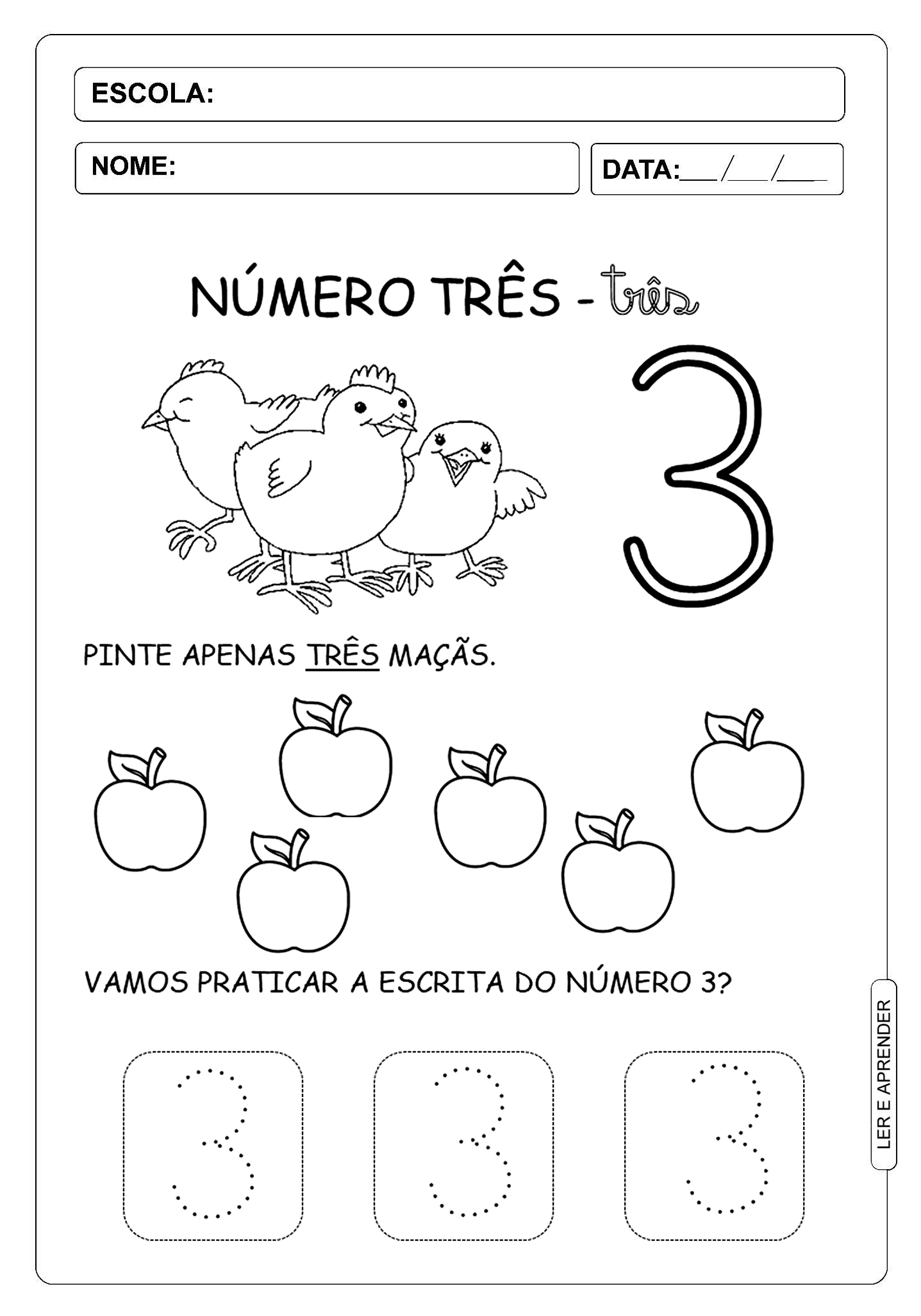 material pedagógico 3 anos para imprimir