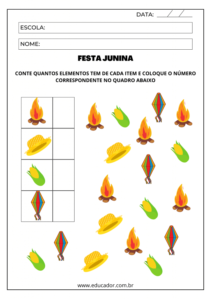 atividades sao joao para crianças