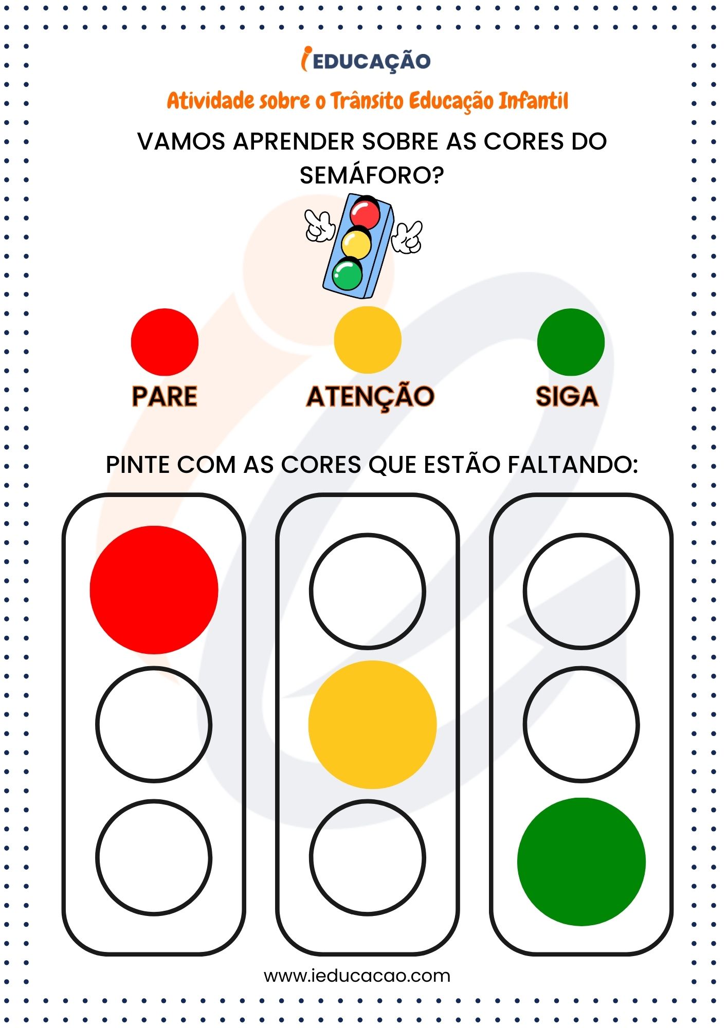 como ensinar regras de trânsito para crianças pequenas