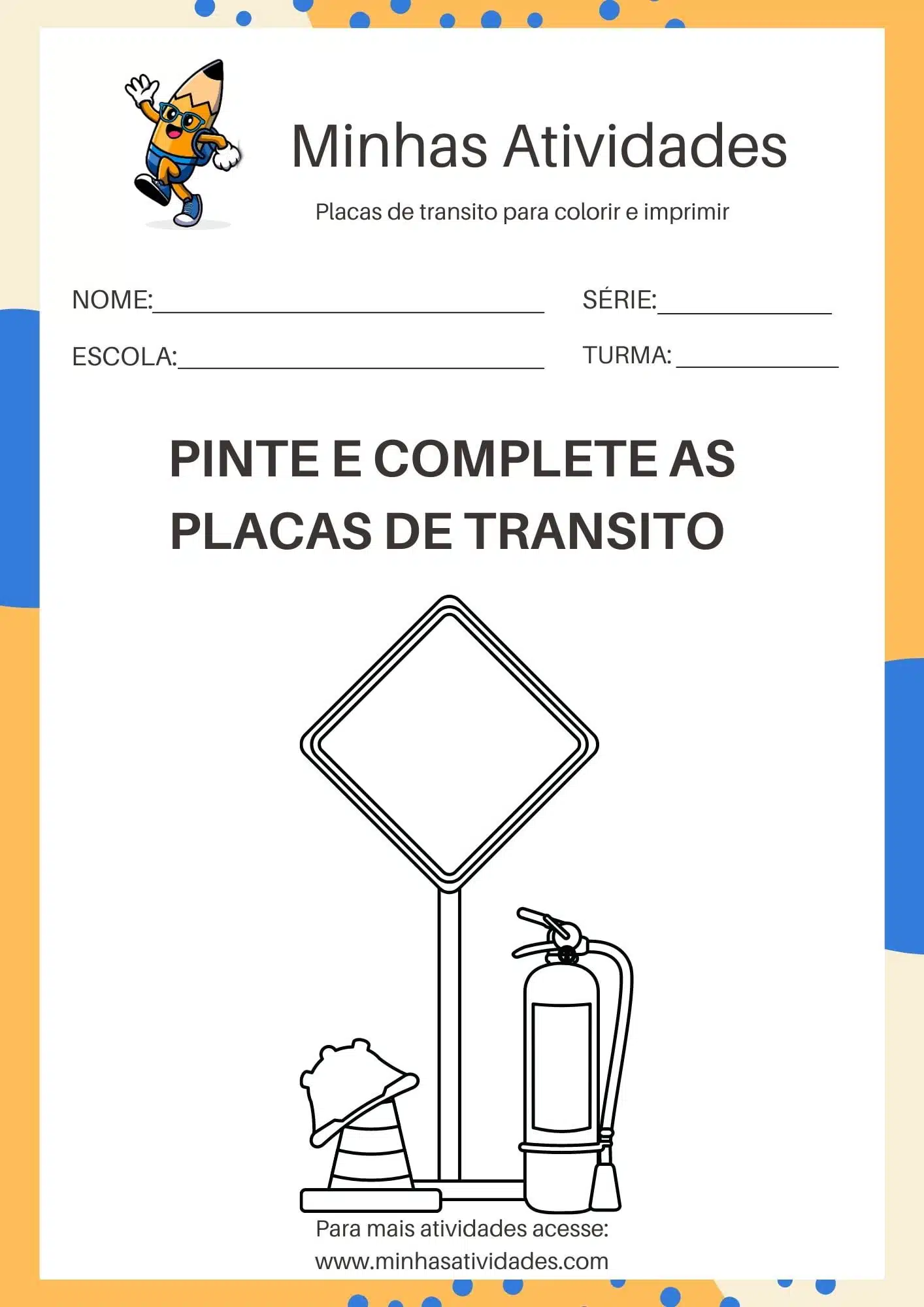 projeto de trânsito para pré-escola