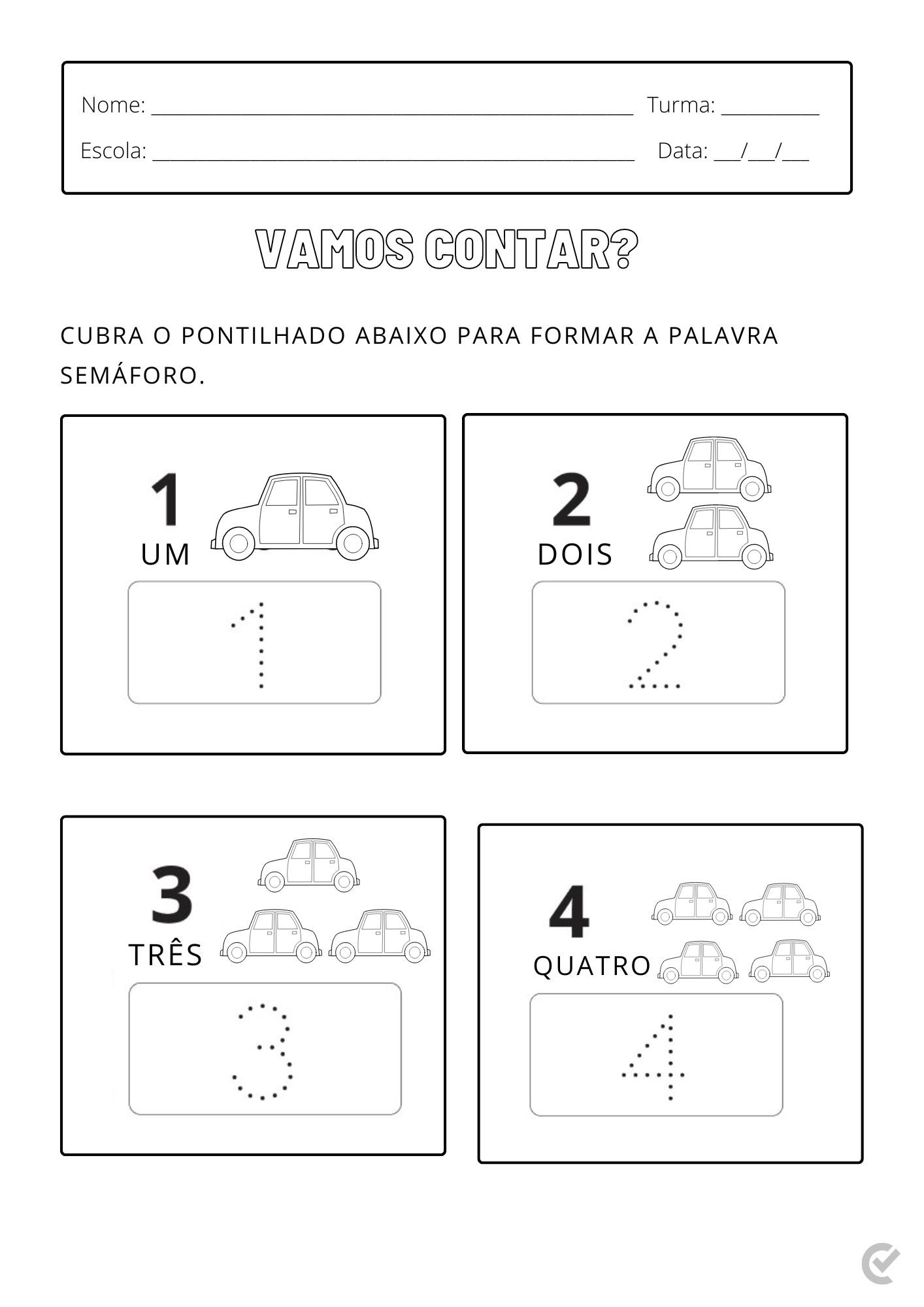 projeto de trânsito para pré-escola