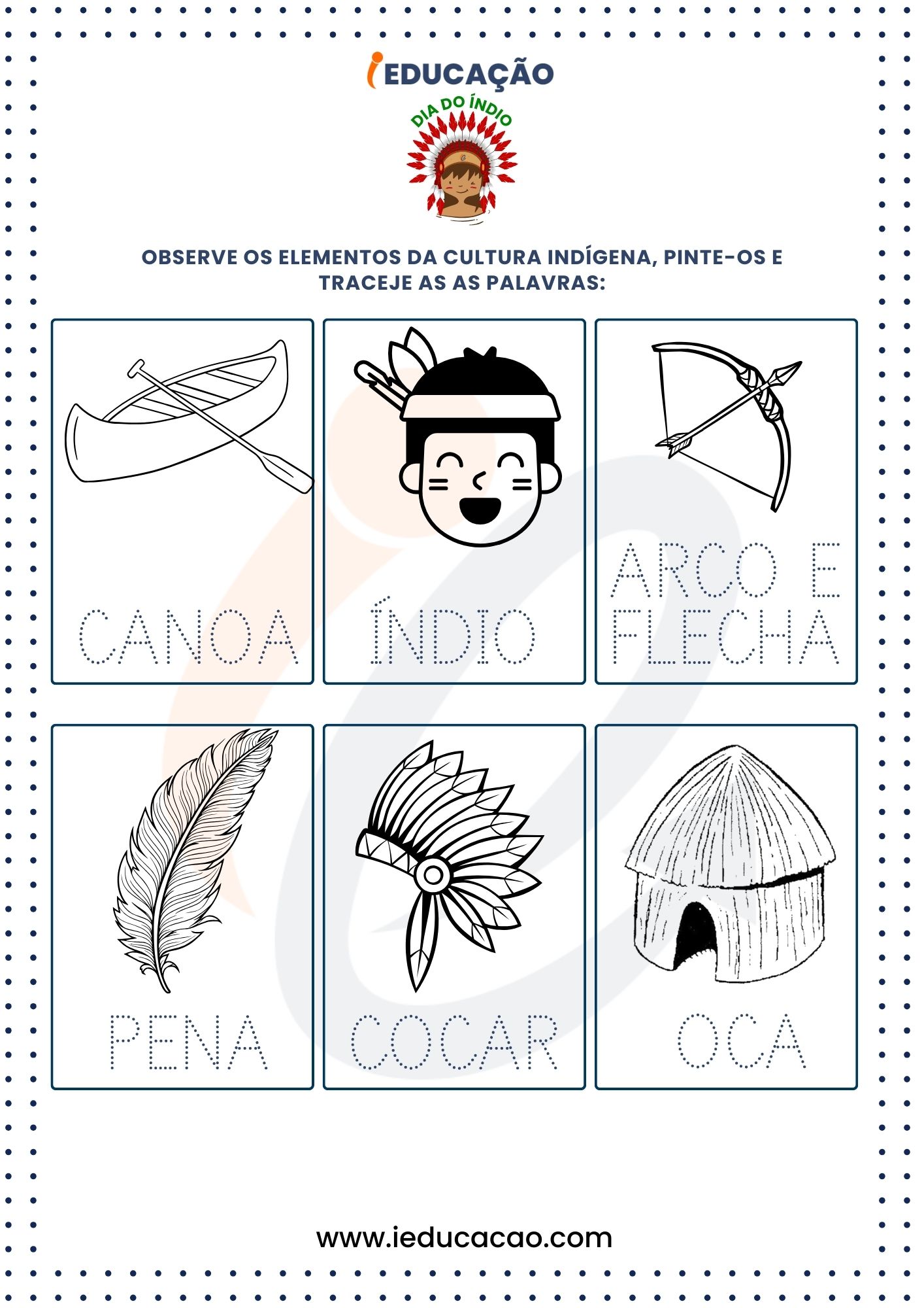 atividades de artes indigenas para educação infantil