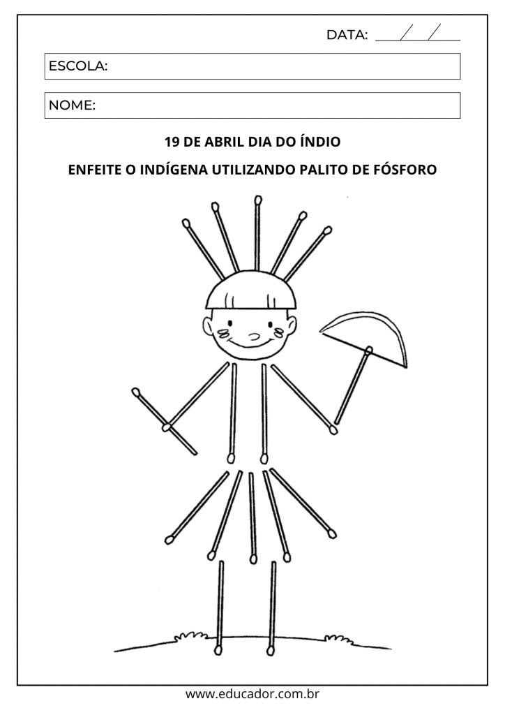 projeto dia do indio educação infantil