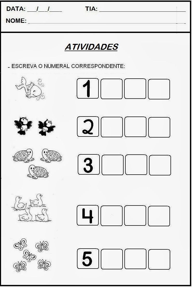 atividades para crianças de 4 anos
