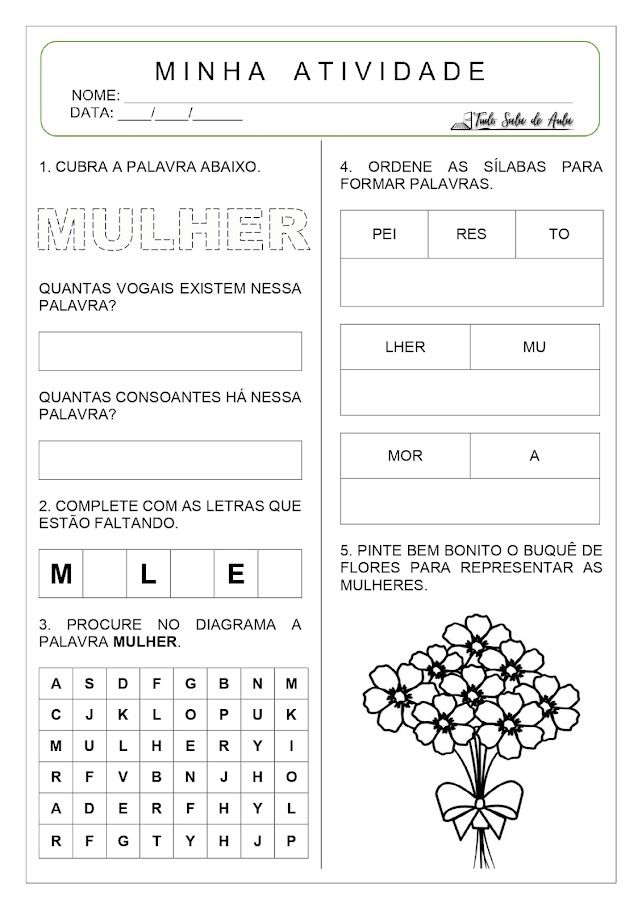 atividades maternal 3 para imprimir