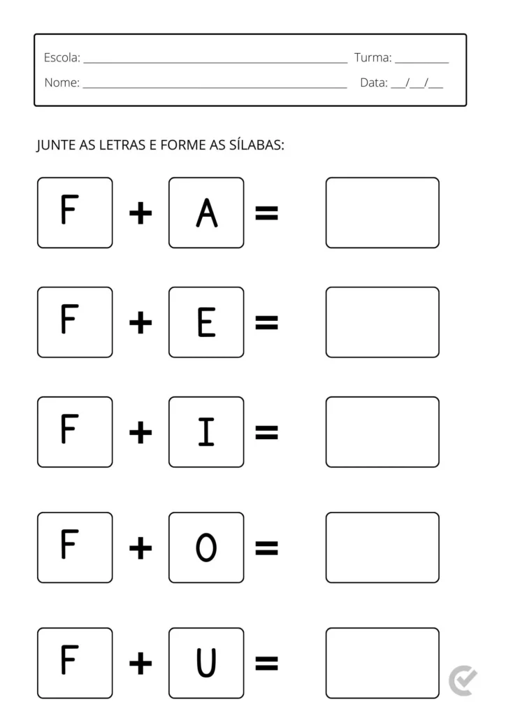 exercícios de alfabetização para baixar