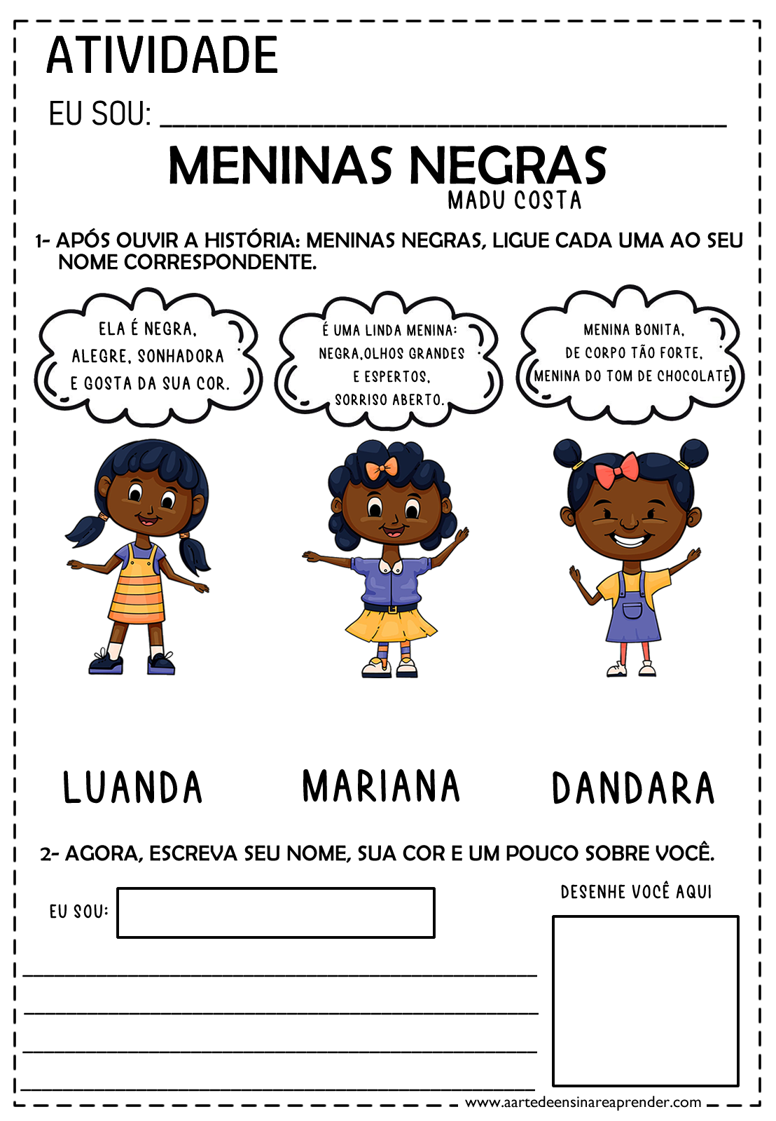 jogos sobre consciência negra para imprimir