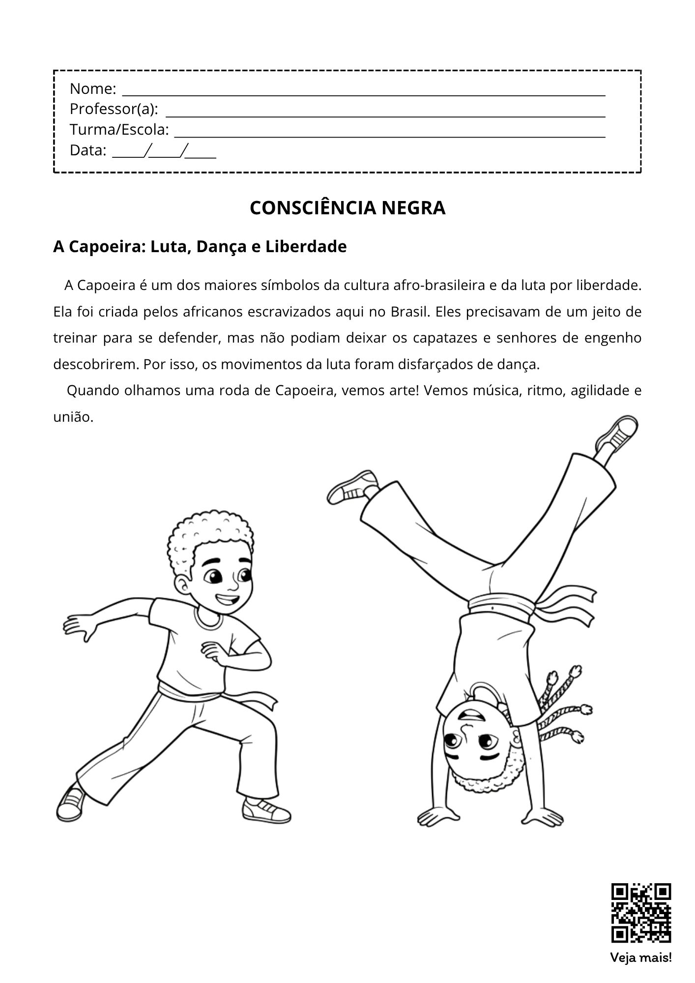 planos de aula dia da consciência negra para imprimir