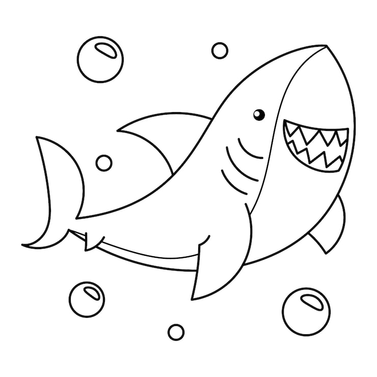 desenhos baby shark para imprimir
