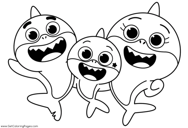 colorir baby shark grátis