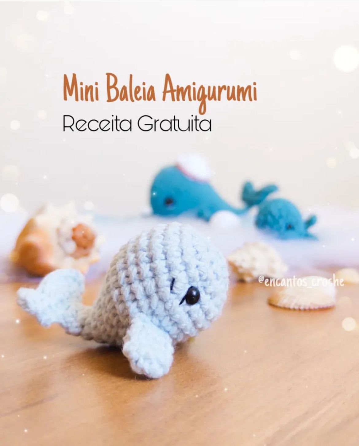 baleia amigurumi passo a passo