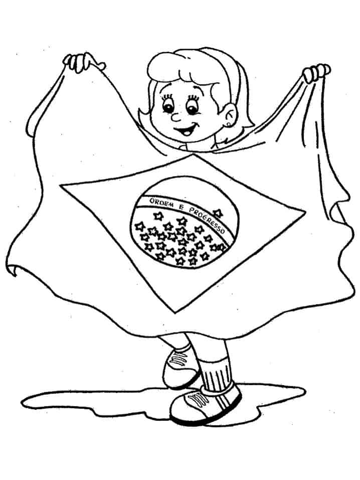 bandeira do brasil para imprimir e colorir