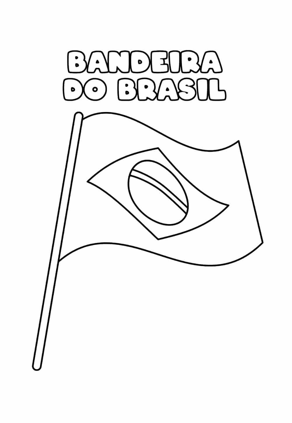 bandeira nacional do brasil para desenhar