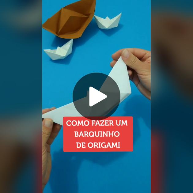 barquinho de papel para festa