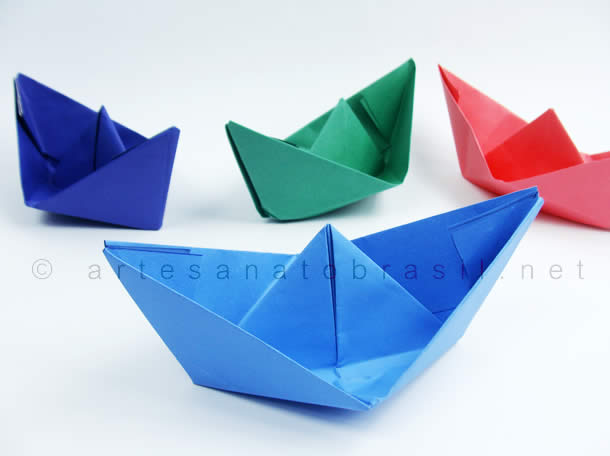 barquinho de papel decorativo