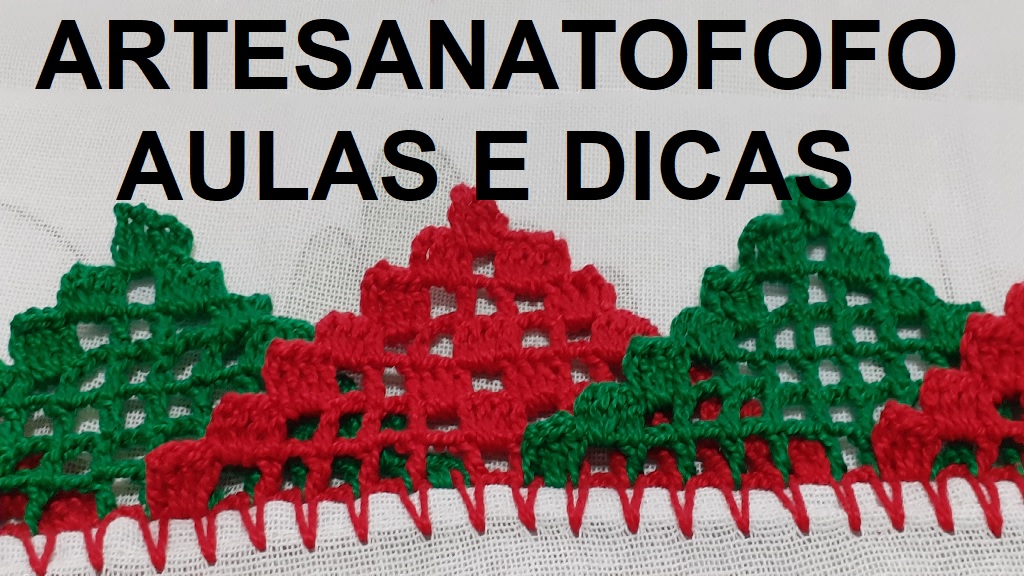 como fazer bico de crochê com gráfico