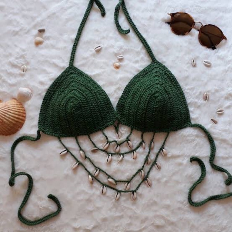 conjunto crochê moda praia