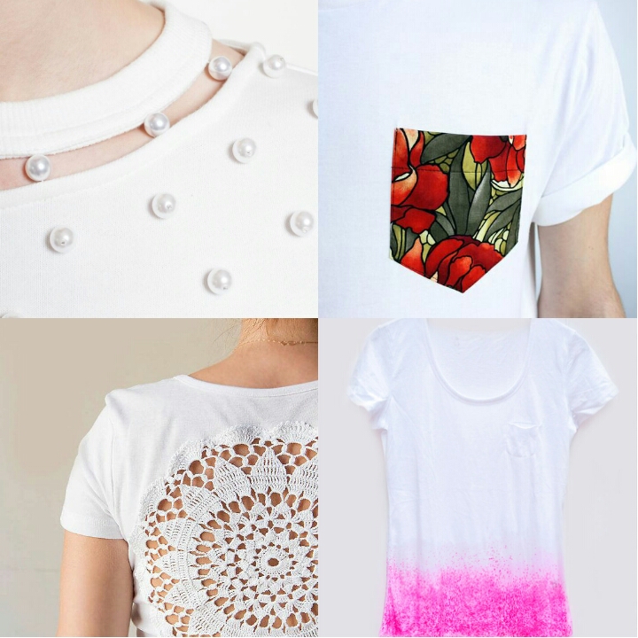 ideias de customização de blusa fácil