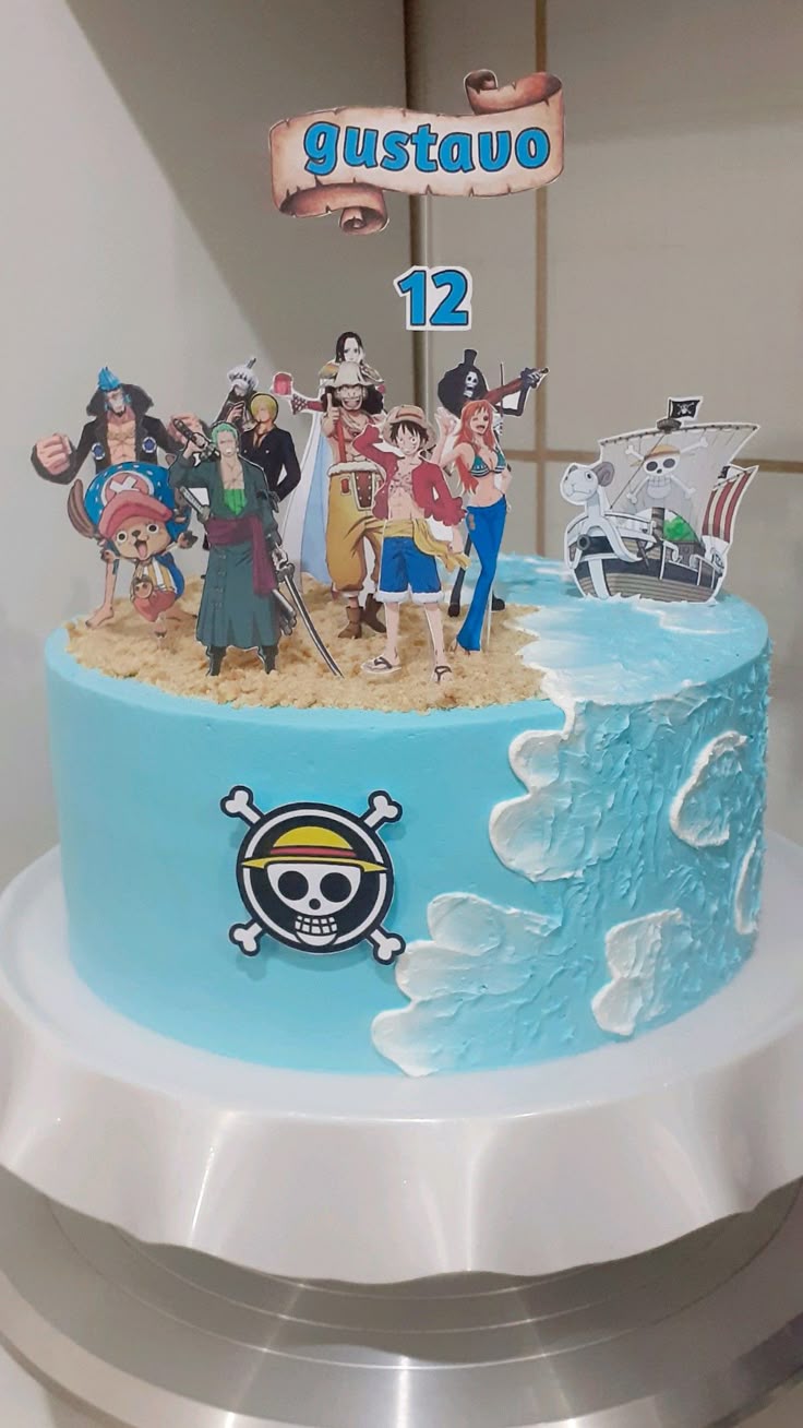 bolo tema pirata masculino