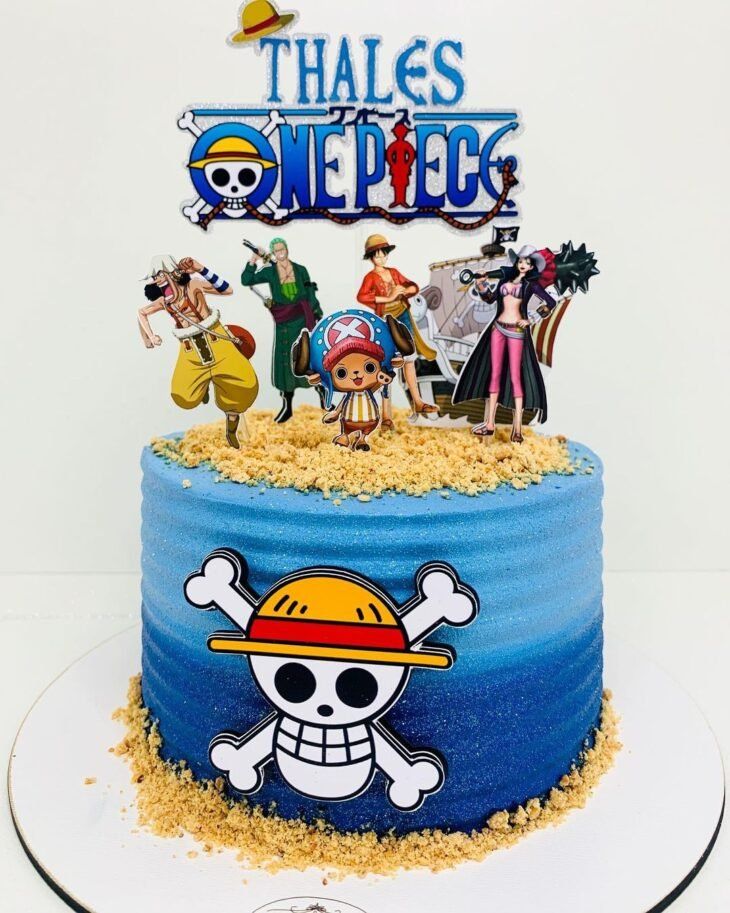 decoração bolo Luffy