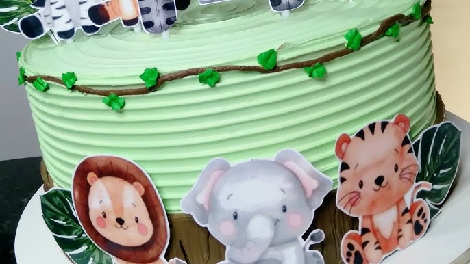 bolo safari baby feminino