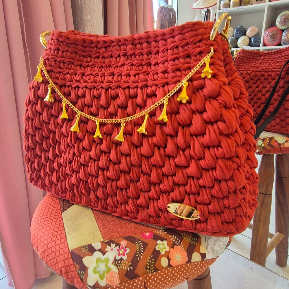 bolsas de crochê modernas