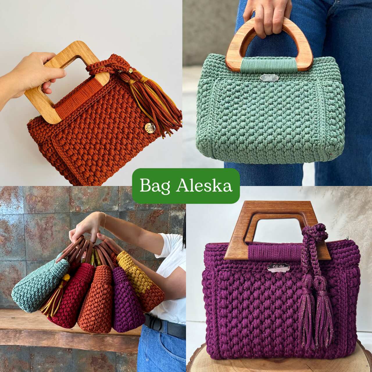 comprar bolsa de crochê artesanal
