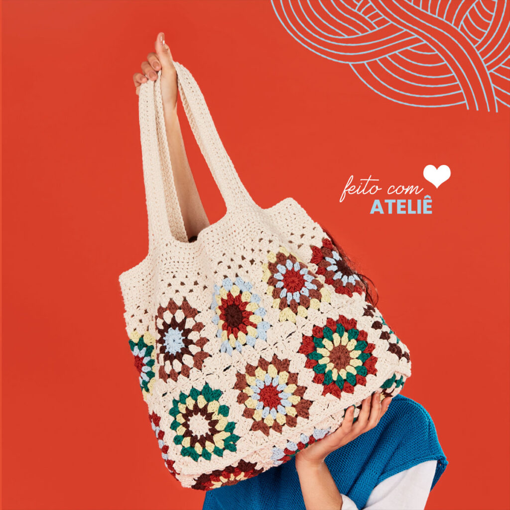 bolsas de crochê modernas