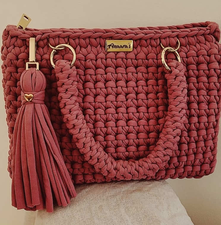 materiais para bolsas de crochê