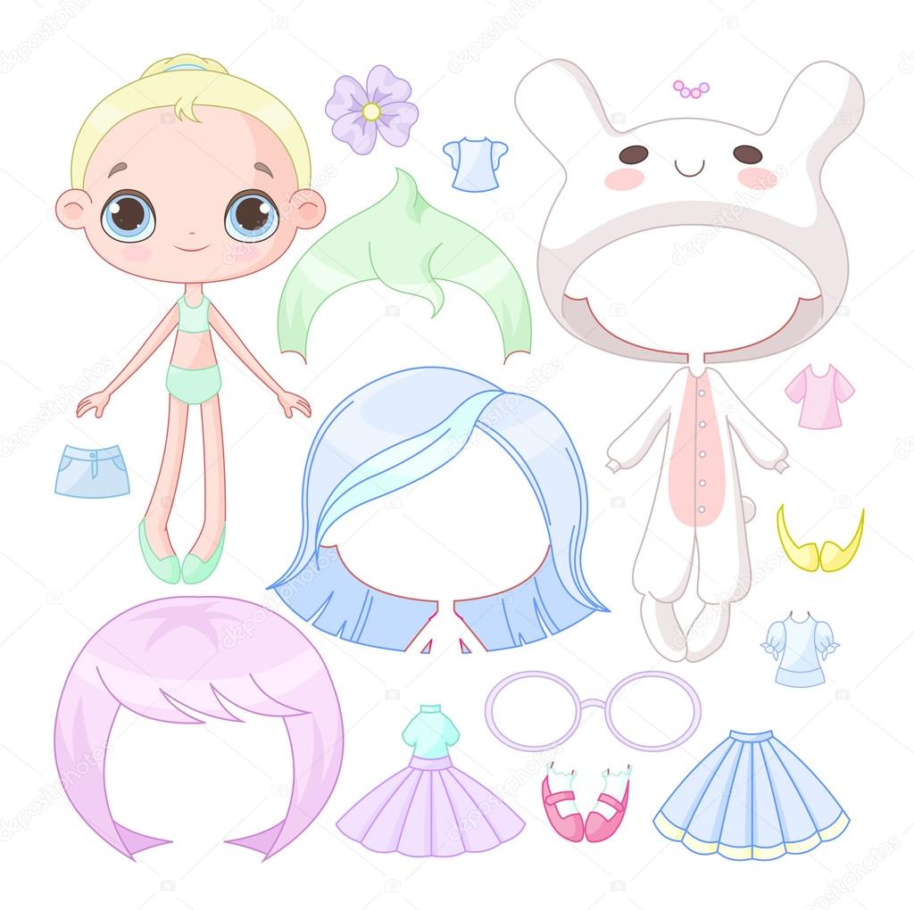 boneca de papel para imprimir grátis