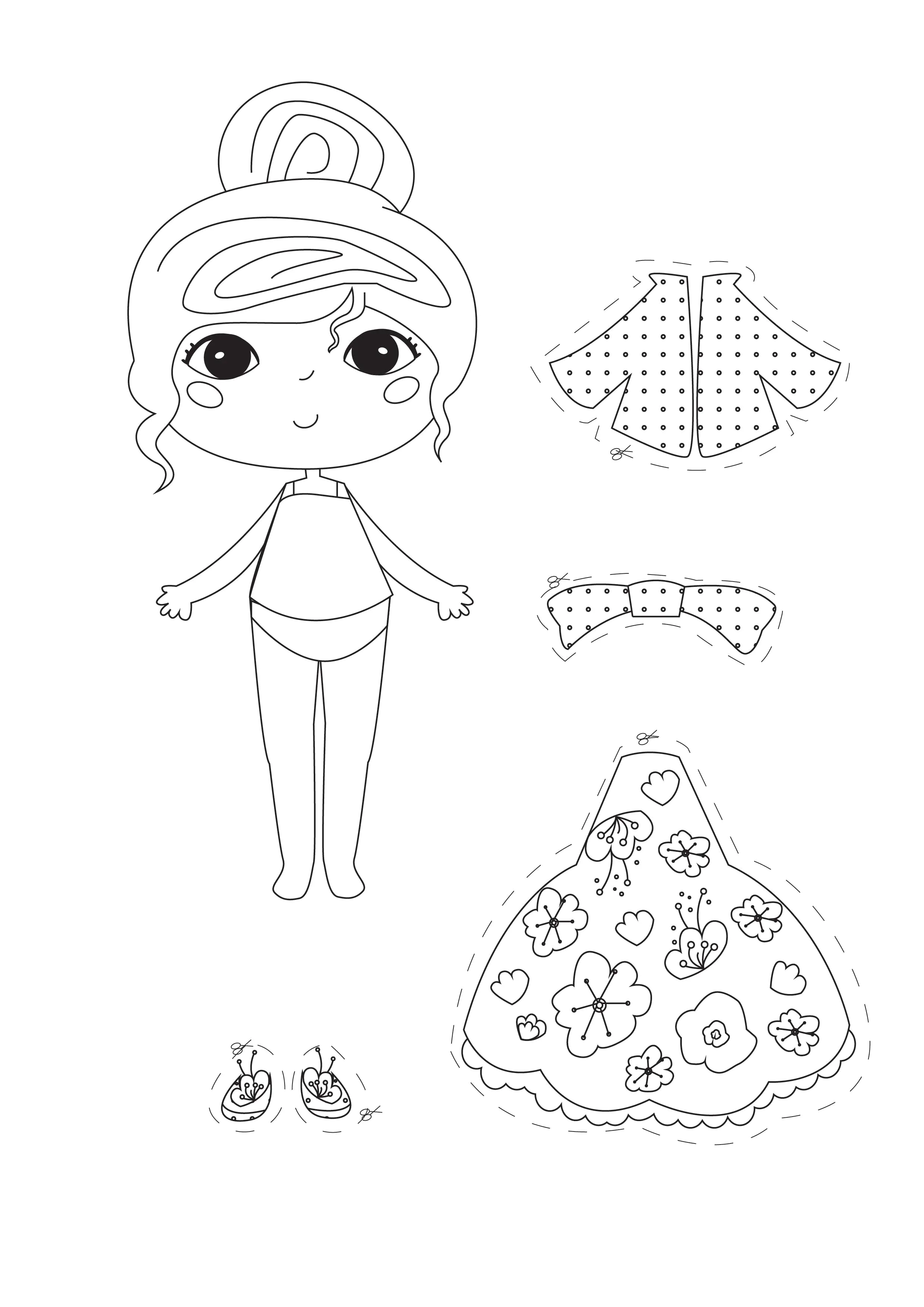 papel para imprimir boneca