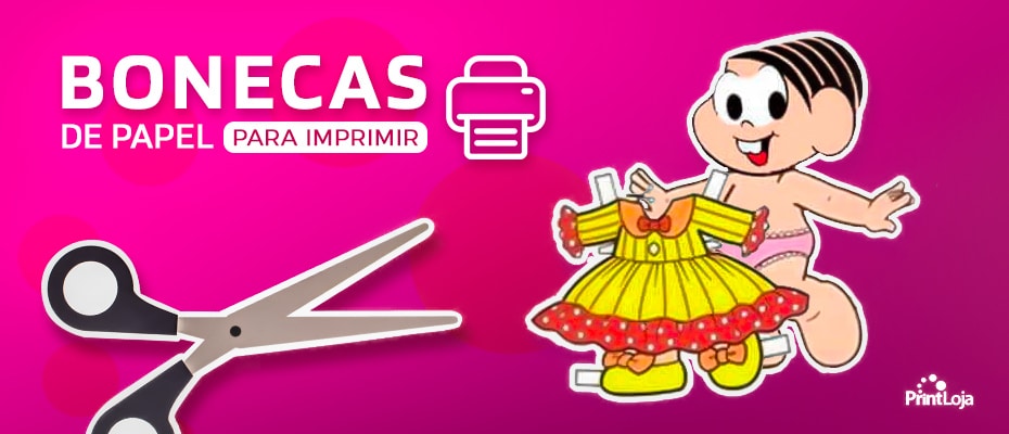 atividade infantil boneca de papel