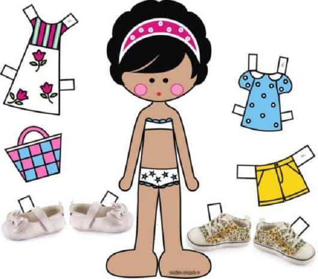 bonecos de papel para colecionar
