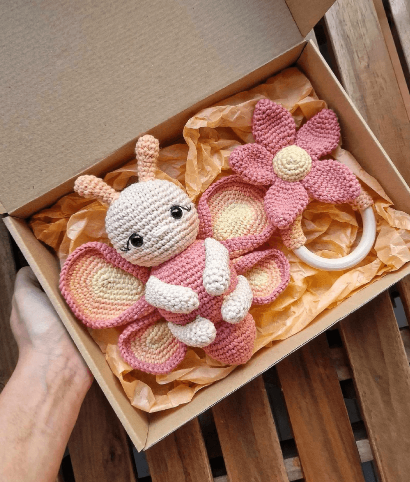 borboleta amigurumi fácil