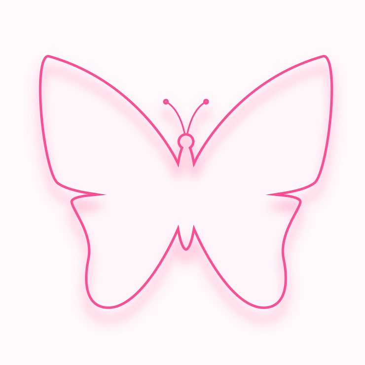 silhueta de borboleta png