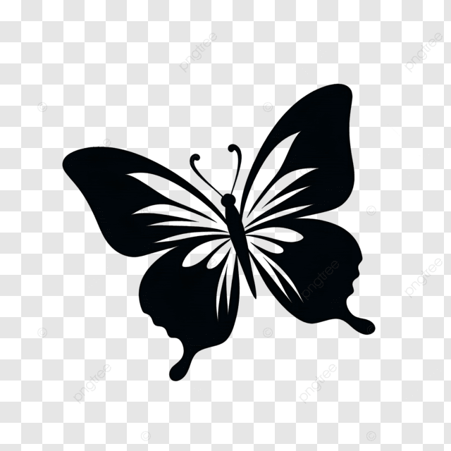 silhueta borboleta png
