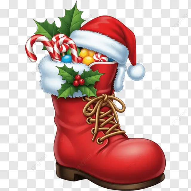 como fazer bota de natal com molde