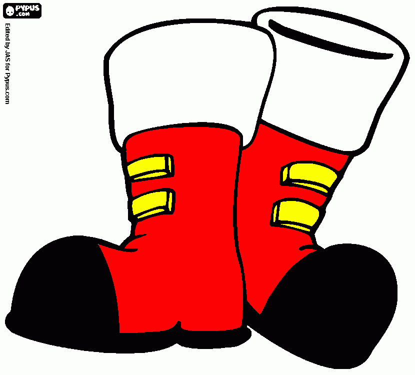 desenhos de botas de papai noel para pintar