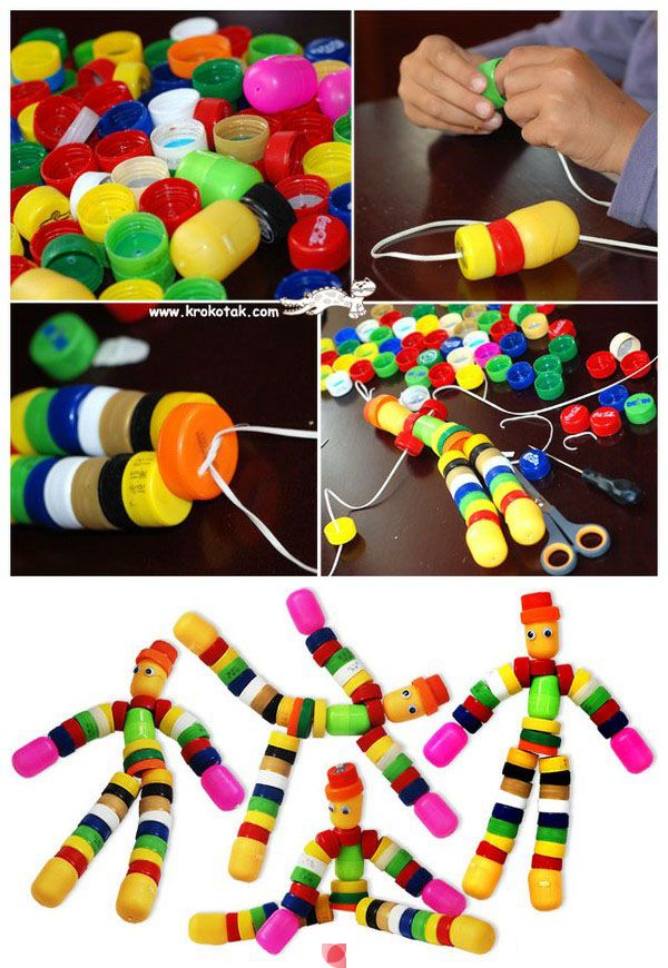 brinquedo sensorial reciclado