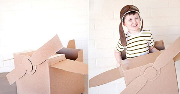 casinha de papelão DIY