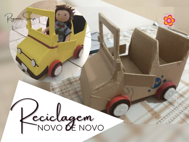 brinquedo educativo de papelão