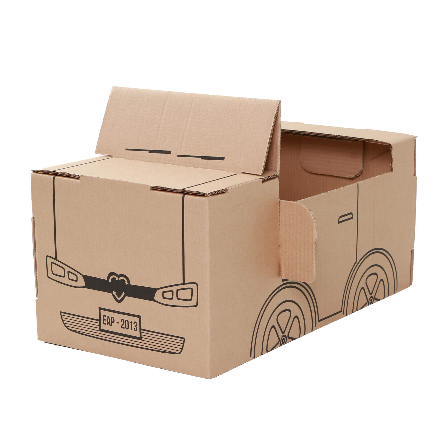 casinha de papelão infantil