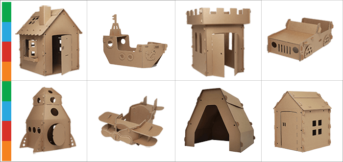 brinquedos reciclados com papelão