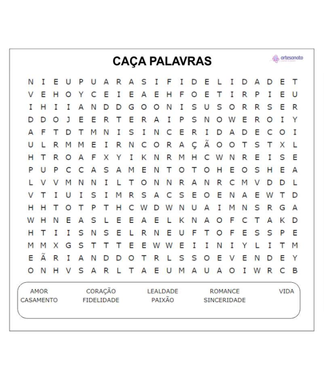 desafios de vocabulário para imprimir