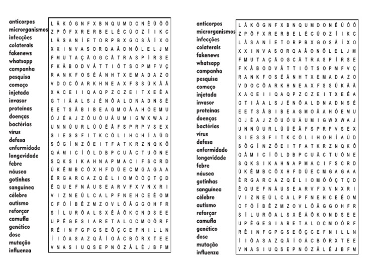desafios de vocabulário para imprimir