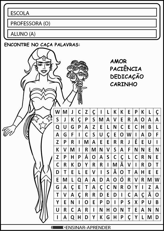 caça palavras grande para imprimir pdf